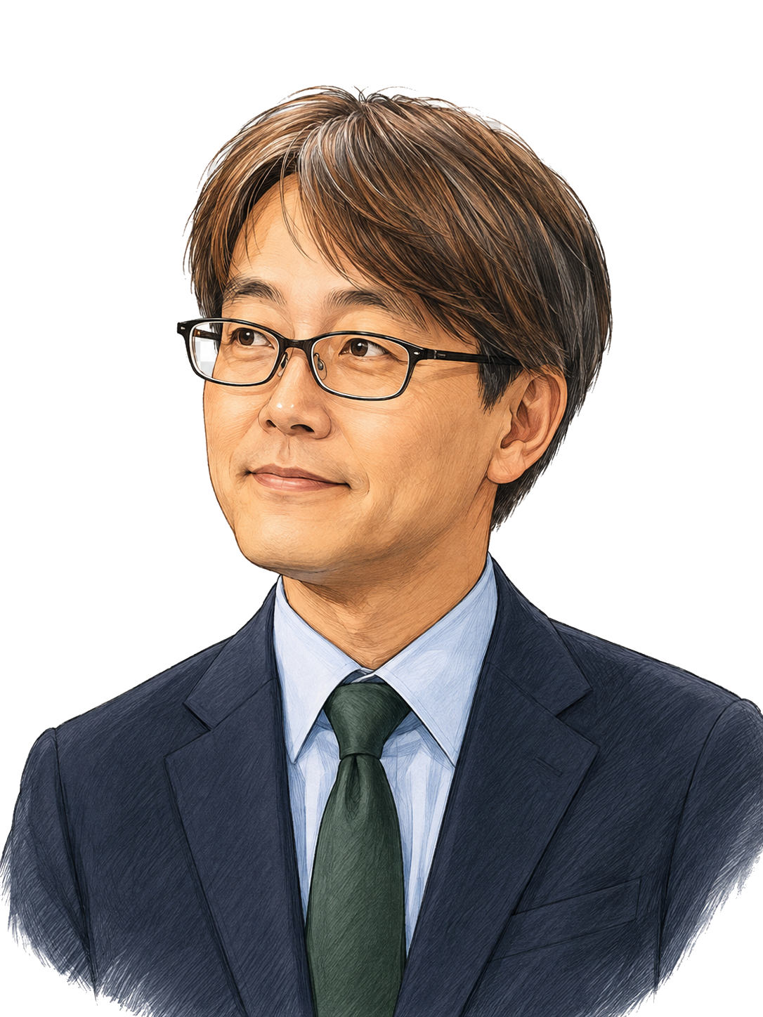 羽生善治九段のAI似顔絵（写真ではありません）
