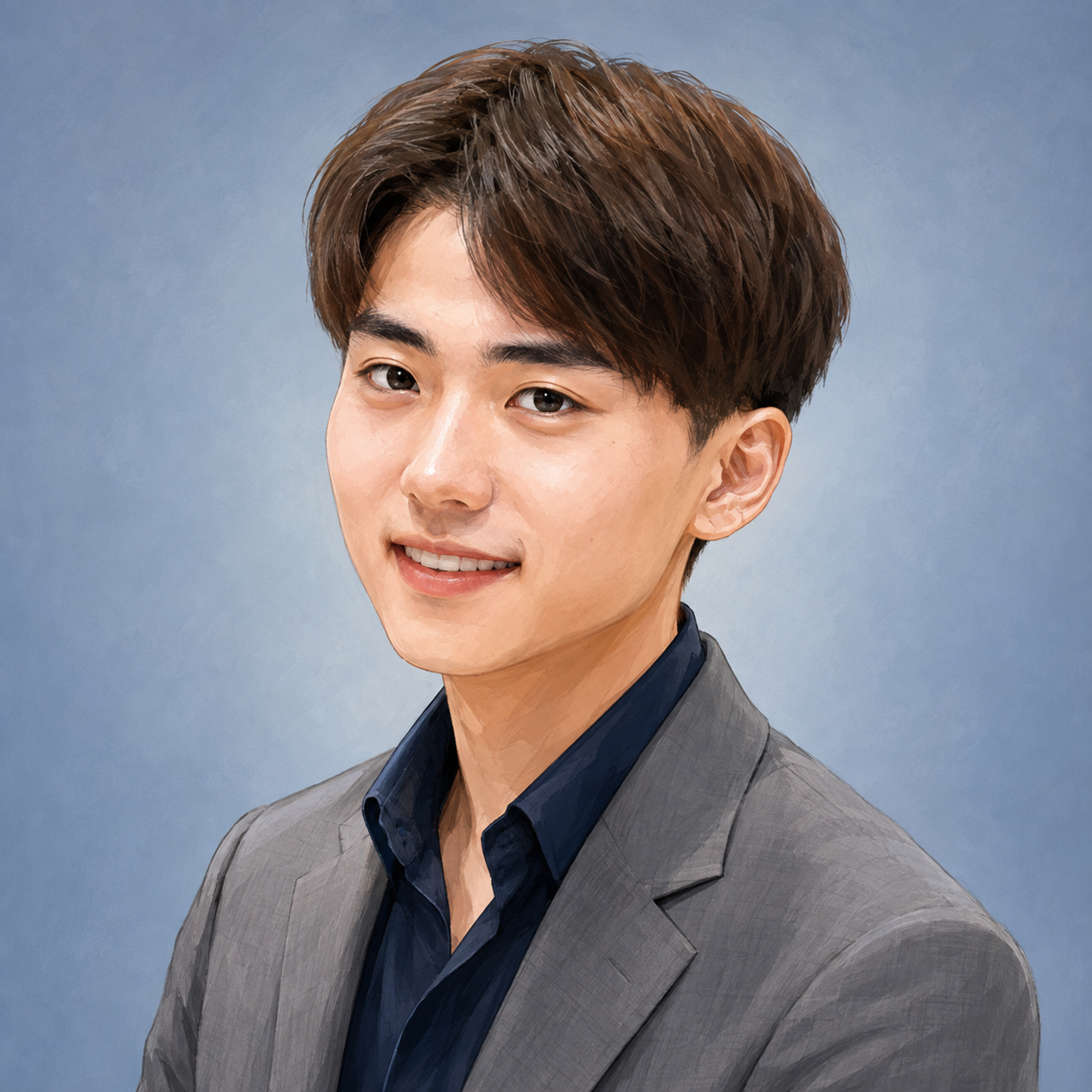 國井勝太新四段のAI似顔絵