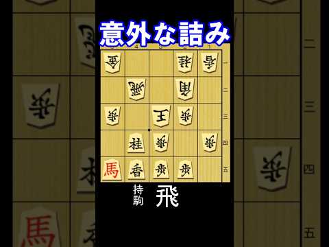 実戦形の五手詰の問題図。持ち駒は飛車。10秒で初段、1分で1～2級。